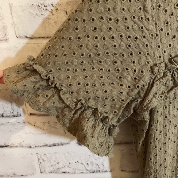 Macys Floral Textured Summer Dress M - Picture 2 of 5